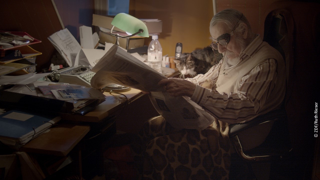 3sat Dokumentarfilmherbst Auslegung der Wirklichkeit Georg Stefan Troller Zeitunglesen c ZDF Ruth Rieser web