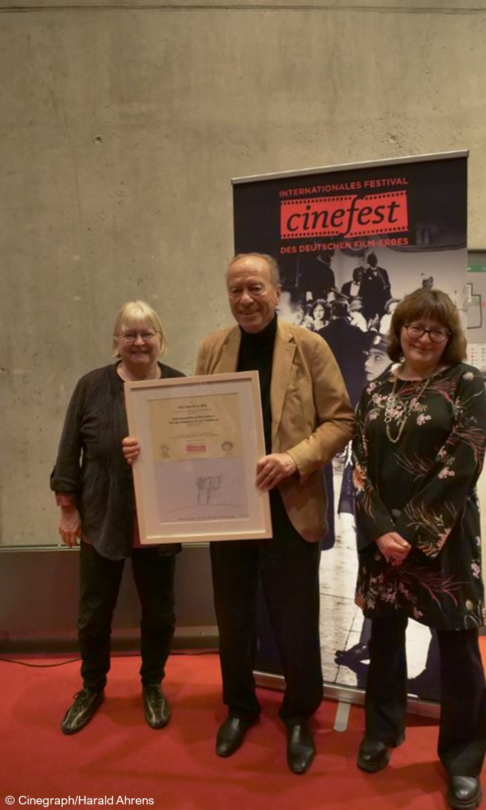 Cinefest Willy Haas Preis Zimmermann mit Jury Jespersen Hartmann Foto Cinegraph Harald Ahrens BA WEB