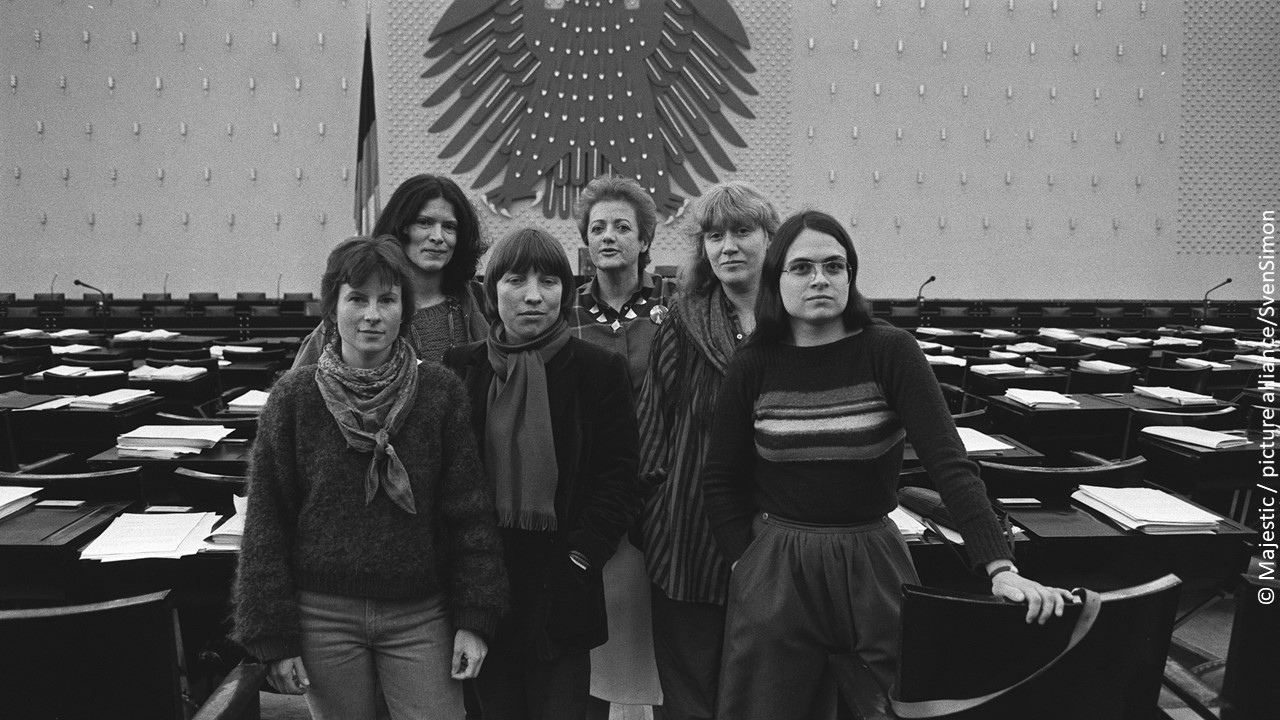09 die unbeugsamen picture alliance SvenSimon Fraktionssprecherinnen DieGruenen 1984 c Majestic picture alliance SvenSimon