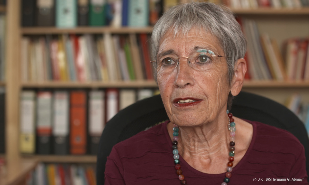 Foto der Lehrerin Silvia Gingold, die Opfer des Radikalenerlasses wurde, Bild: SR/Hermann G. Abmayr