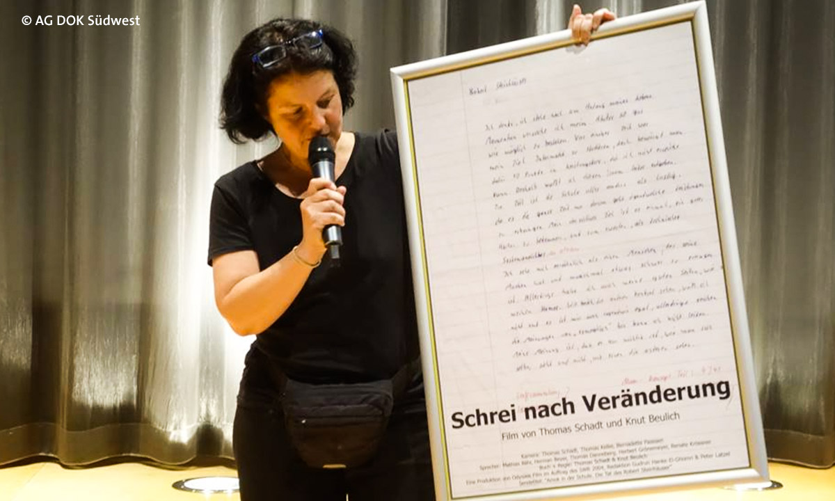 Bild: Aufsatz in Vergrößerung des Amokläufers aus Erfurt