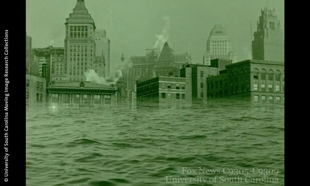 Alte Filmaufnahme von New York