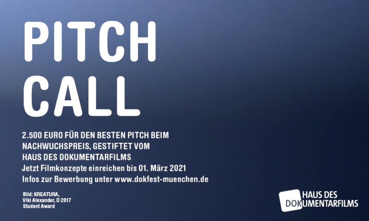 Plakat zur Ausschreibung des Pitch Awards 2021