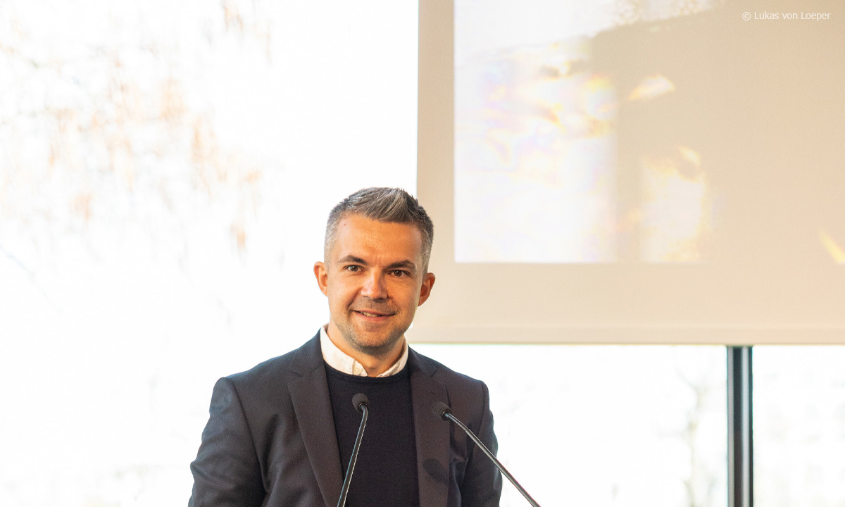 Roman Brodmann Kolloquium: Rede von Sasha Filipenko; © Lukas von Loeper