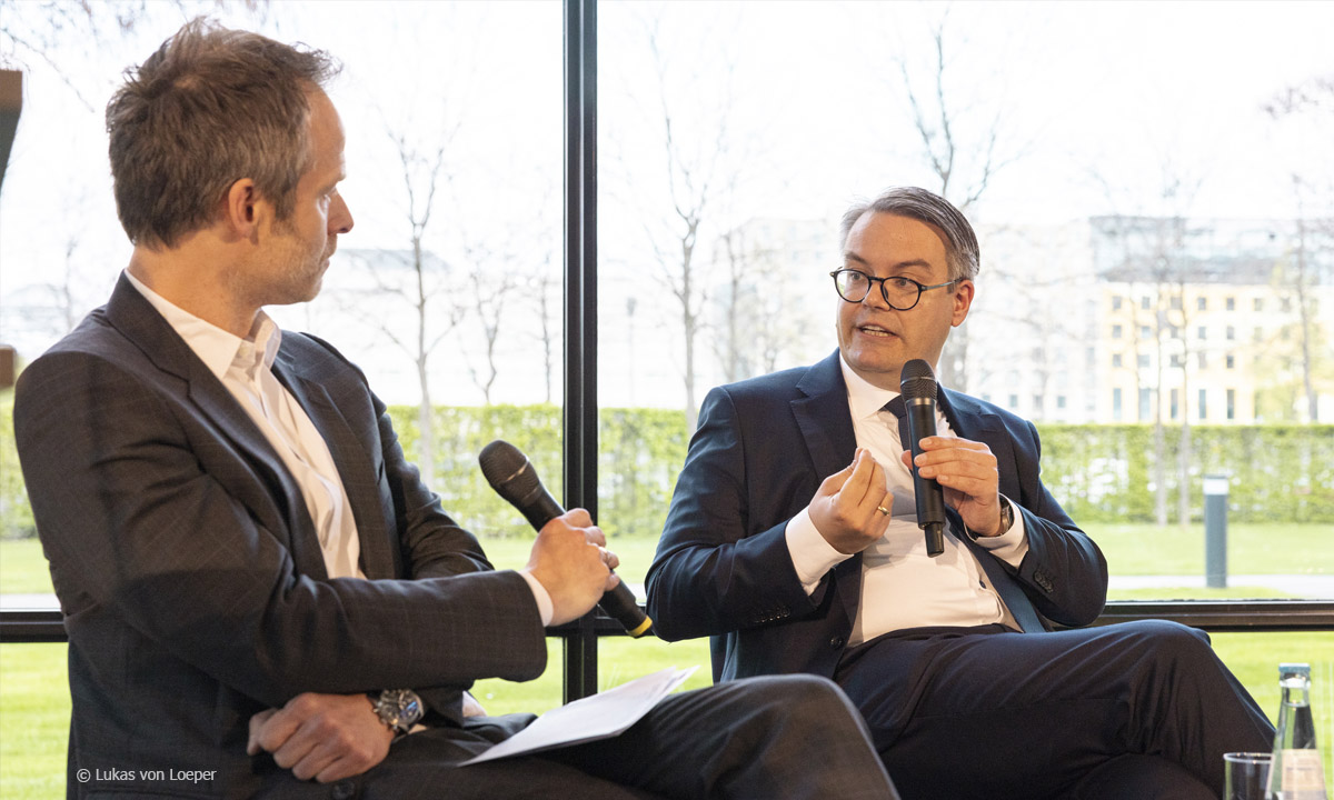 Roman Brodmann Kolloquium: Gespräch mit Tobias Lidner; © Lukas von Loeper