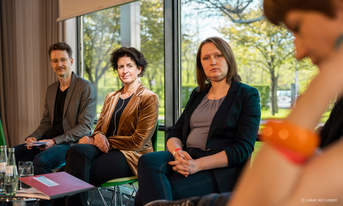 Roman Brodmann Kolloquium: Panel "Zukunft des Politischen Dokumentarfilms – TV vs. Plattformen"; © Lukas von Loeper