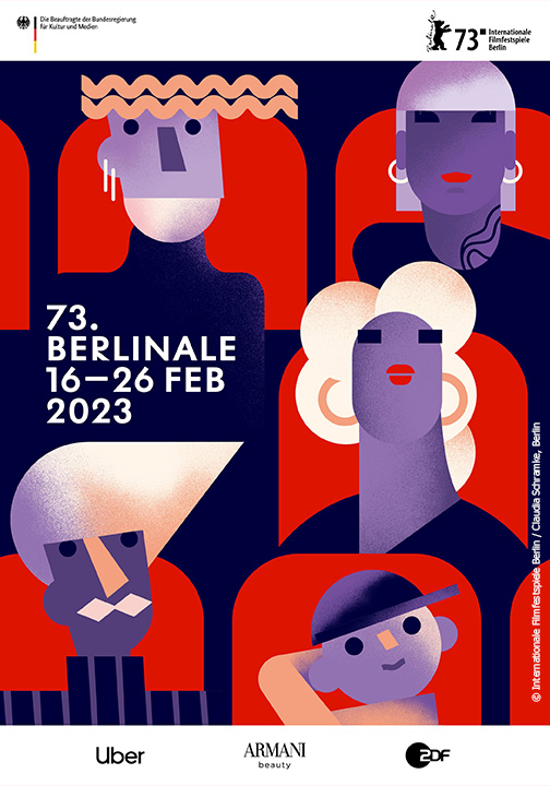 Berlinale 2023: Keyvisual 1 © Claudia Schramke/Internationale Filmfestspiele Berlin