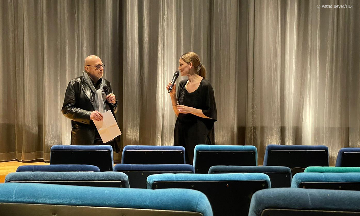 DOK Premiere zu Gast in Stuttgart: Filmgespräch mit Katharina Rinderle und Goggo Gensch (Foto: Astrid Beyer)
