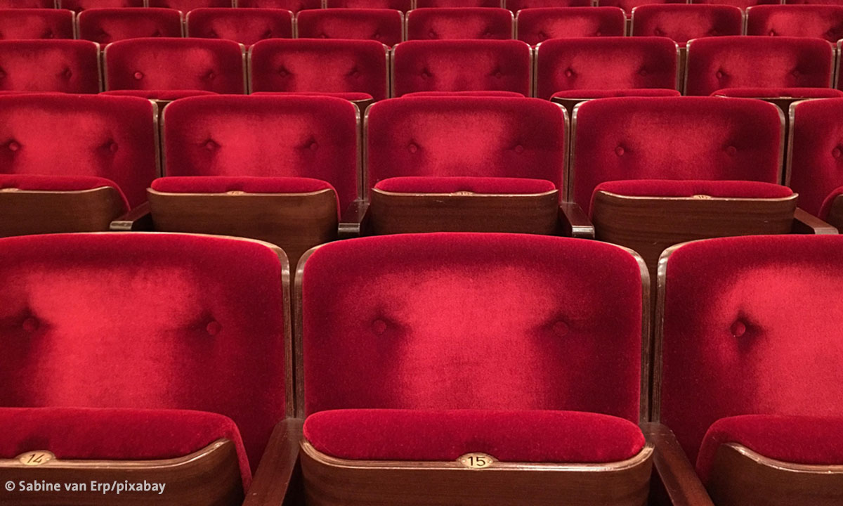 Symbolbild: Leerer Kinosaal dank Corona-Maßnahmen