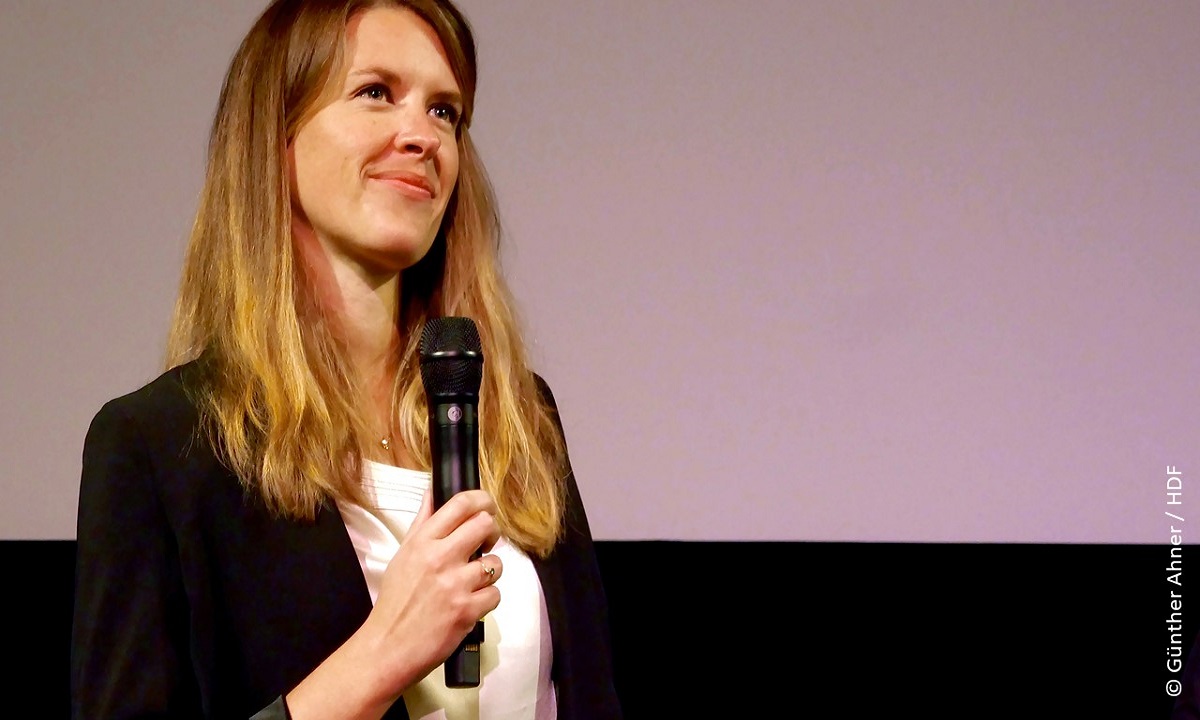Bild von Lena Leonhardt bei der DOK Premiere "Höhenflüge" (Foto: Günther Ahner)