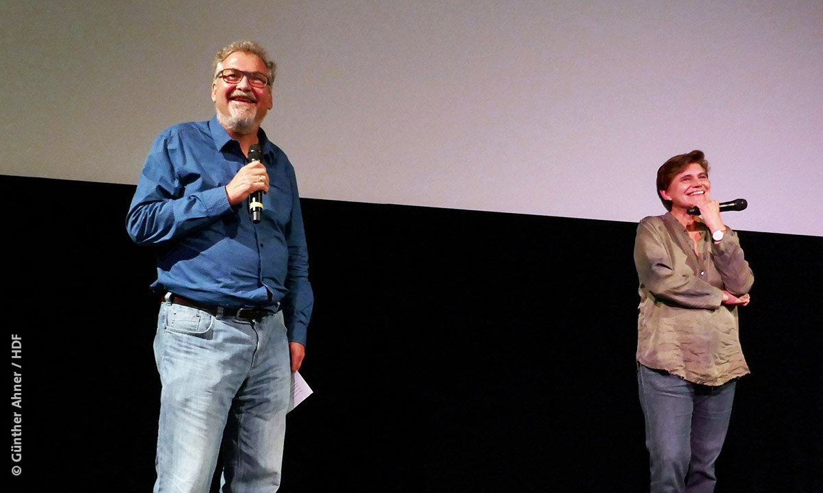 Bild von der DOK Premiere mit Bettina Böhler in Ludwigsburg