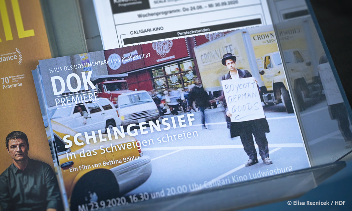Bild der Flyerauslage im Caligari Kino Ludwigsburg