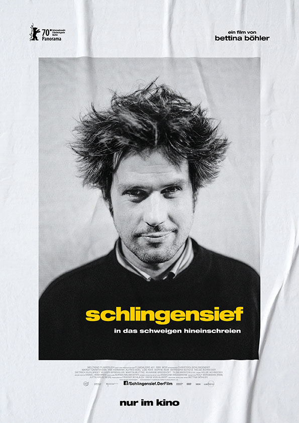 Plakat Kinodoku Schlingensief - In das Schweigen hineinschreien