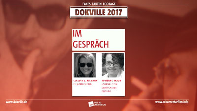 Dokville 2017: Claudia von Alsmann im Gespräch mit Adrienne Braun
