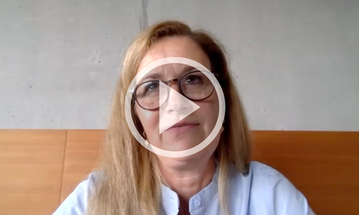 Screenshot: Stefanie Larson im Videocall
