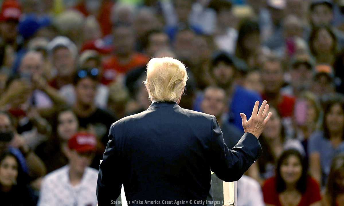 Szene aus »Fake America Great Again« © Getty Images / Arte