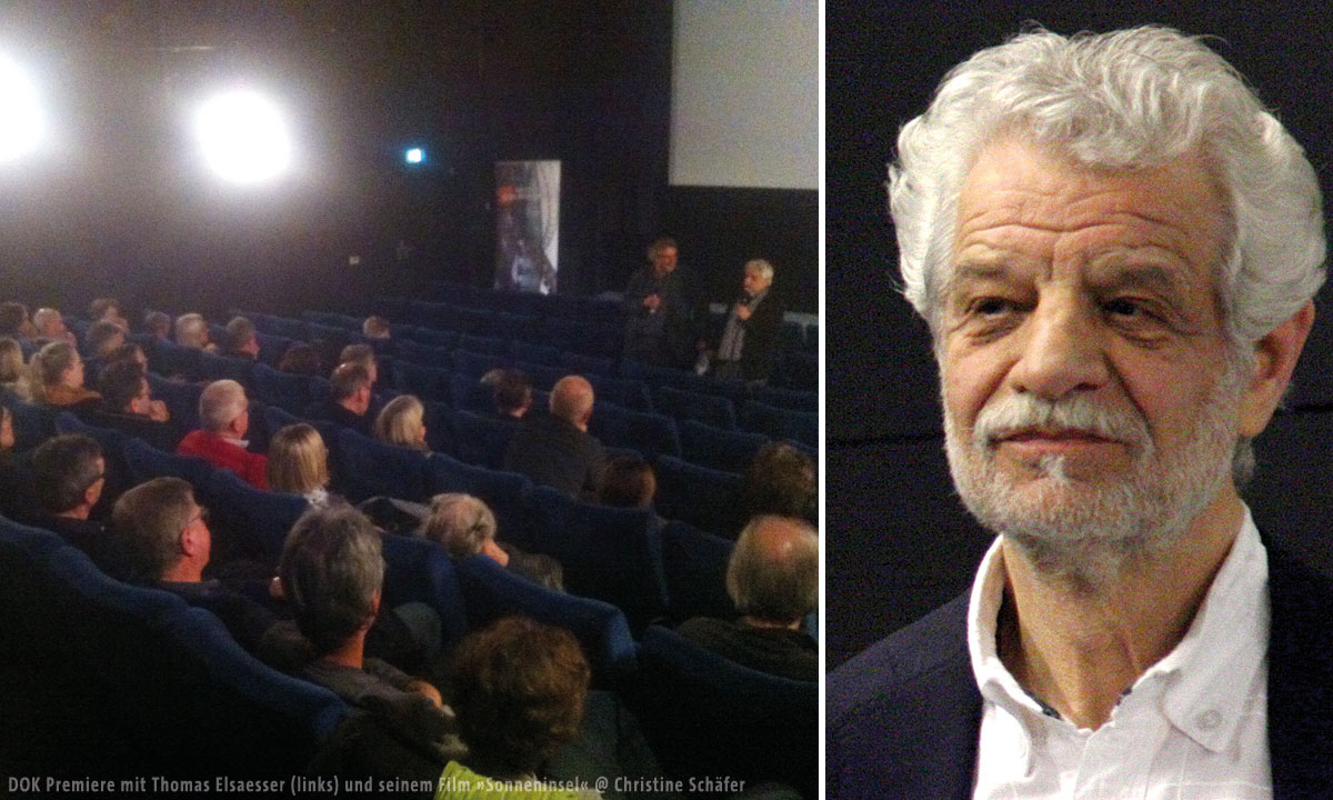 DOK Premiere mit Thomas Elsaesser (links) und seinem Film »Sonneninsel« @ Christine Schäfer
