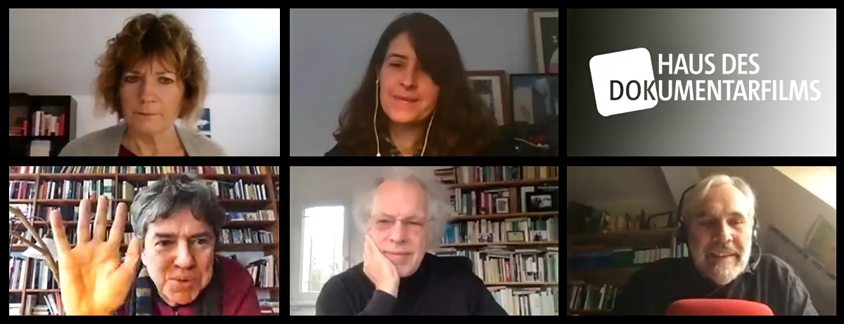 Das Kuratorium vom Haus des Dokumentarfilms in einer digitalen Sitzung
